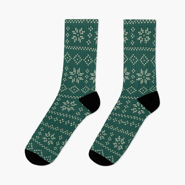 Item preview, Green Nordic Christmas Sweater Snowflake Pattern designed and sold by SassyArtistry.