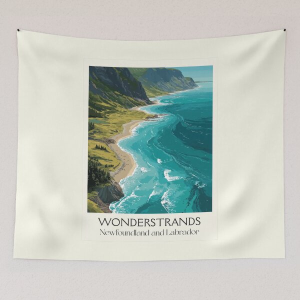 Item preview, Wonderstrands Labrador | Torngat Mountains Beach Art designed and sold by TuncGK.