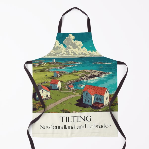 Item preview, Tilting Newfoundland Outport | Irish Heritage Community Art designed and sold by TuncGK.