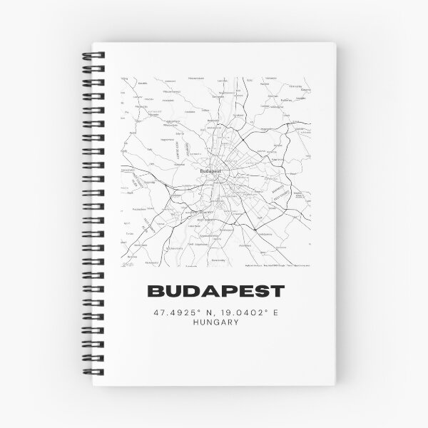 Item preview, Budapest Hungary Street Map Print | Minimal City Art designed and sold by RM-Journey.