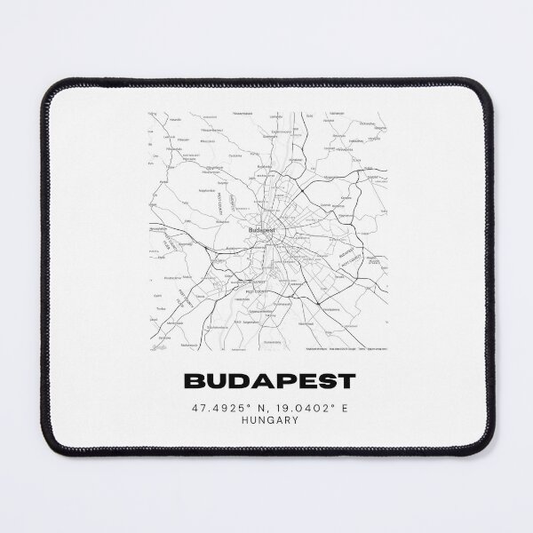 Item preview, Budapest Hungary Street Map Print | Minimal City Art designed and sold by RM-Journey.