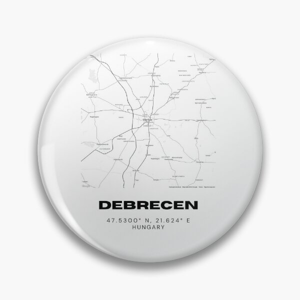 Item preview, Debrecen Hungary Street Map Print | City Art designed and sold by RM-Journey.