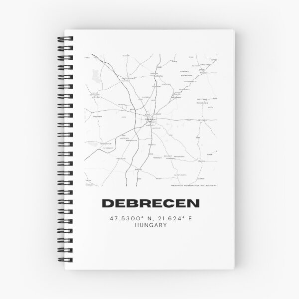 Item preview, Debrecen Hungary Street Map Print | City Art designed and sold by RM-Journey.