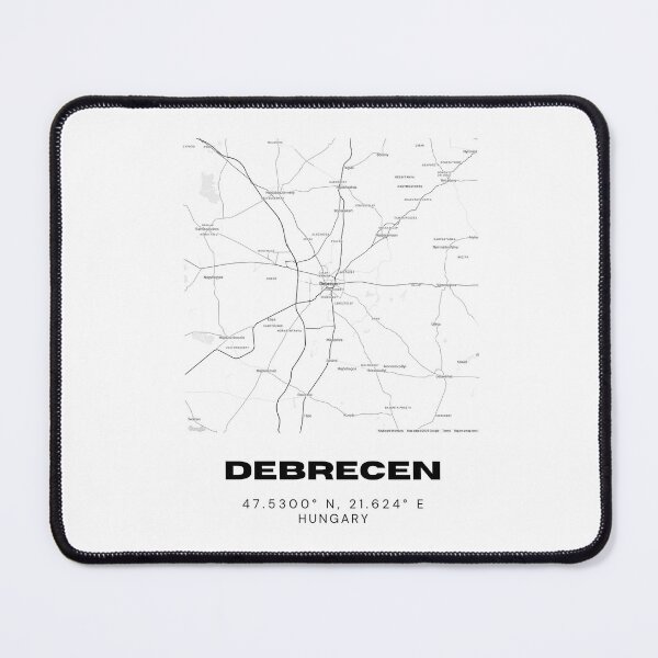 Item preview, Debrecen Hungary Street Map Print | City Art designed and sold by RM-Journey.
