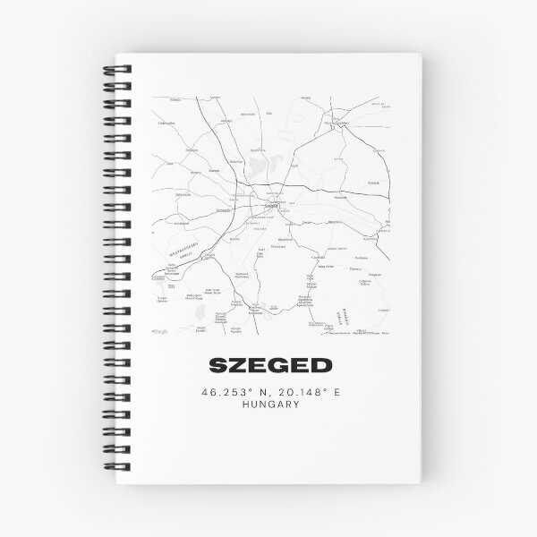 Item preview, Szeged Hungary City Map Print | Minimal Street Art designed and sold by RM-Journey.
