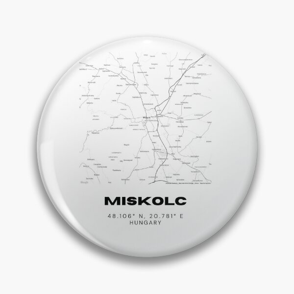 Item preview, Miskolc Hungary Street Map Print | Bükk City Art designed and sold by RM-Journey.