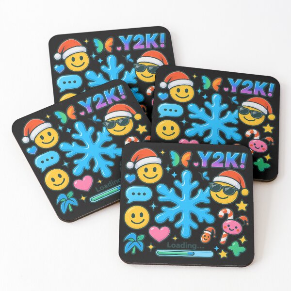 Item preview, Y2K Winter Loading – Cute Emoji Aesthetic Holiday Sticker Design designed and sold by AddictiveDesign.