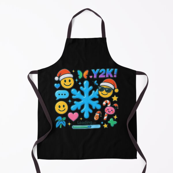 Item preview, Y2K Winter Loading – Cute Emoji Aesthetic Holiday Sticker Design designed and sold by AddictiveDesign.
