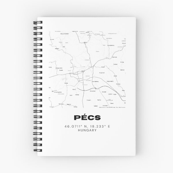 Item preview, Pécs Hungary City Map Print | Capital of Culture designed and sold by RM-Journey.