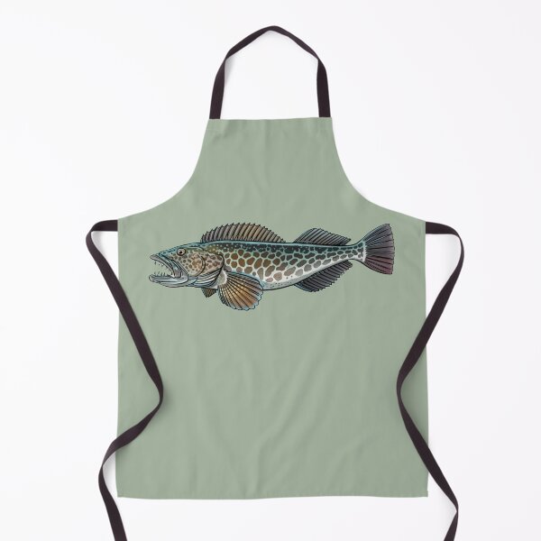 Item preview, Pacific Blue Lingcod Fish Coastal Fisherman Aesthetic Design designed and sold by Eh Plus Designs.
