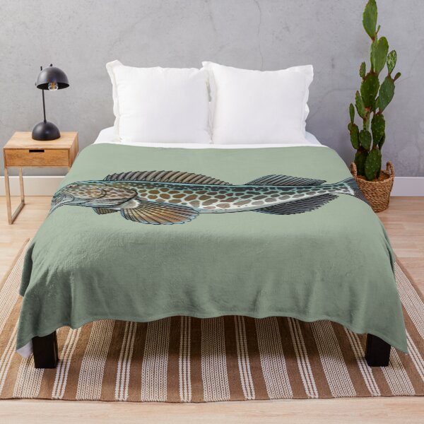 Item preview, Pacific Blue Lingcod Fish Coastal Fisherman Aesthetic Design designed and sold by Eh Plus Designs.