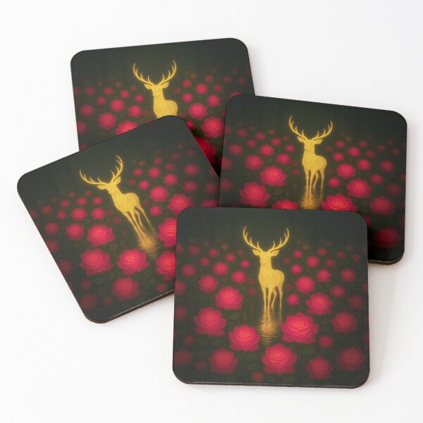 Item preview, Deer Roses designed and sold by WakeyWakeySakey.