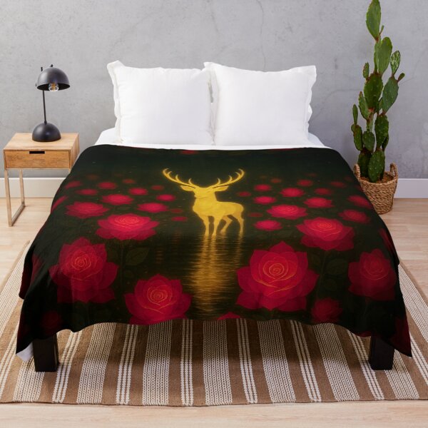 Item preview, Deer Roses designed and sold by WakeyWakeySakey.