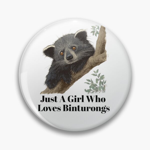 Item preview, Just A Girl Who Loves Binturongs designed and sold by ambystomatees.
