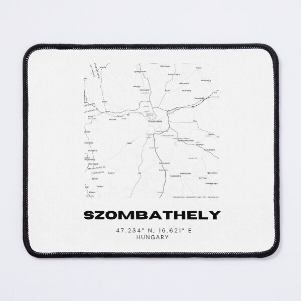 Item preview, Szombathely Hungary Street Map Print | Savaria City Art designed and sold by RM-Journey.