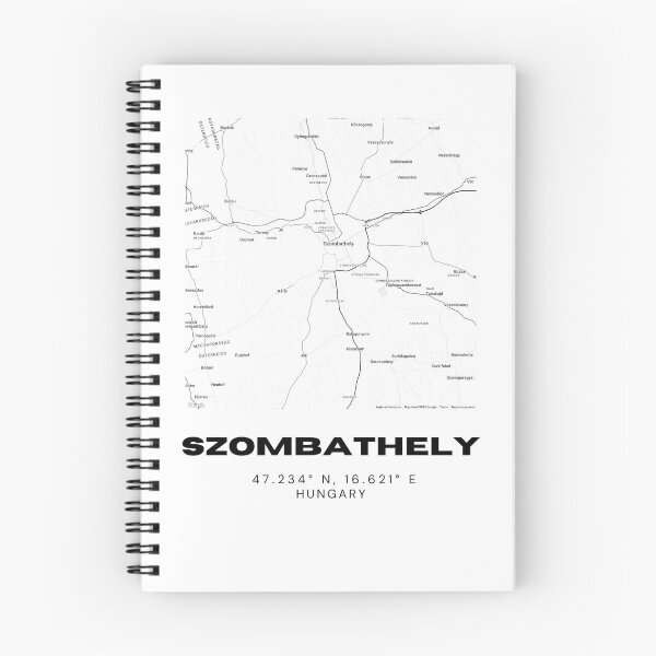Item preview, Szombathely Hungary Street Map Print | Savaria City Art designed and sold by RM-Journey.