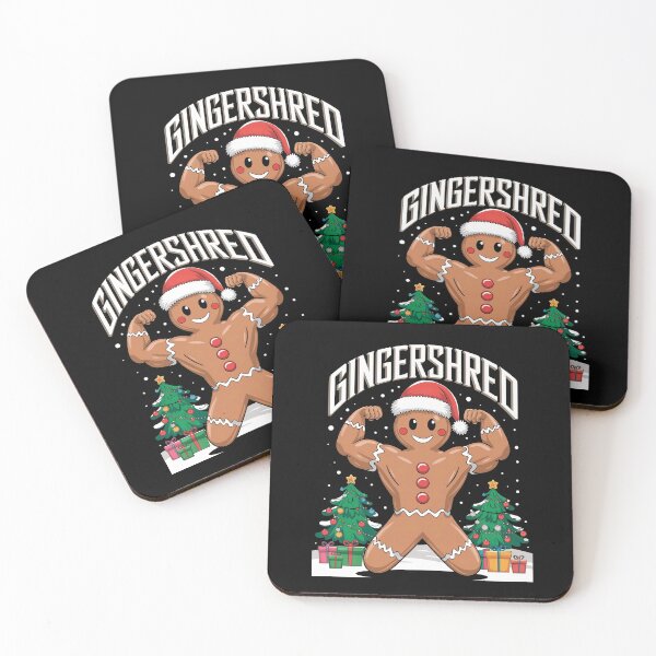 Item preview, Gingershred Bodybuilding Christmas Funny Cookie designed and sold by AgaDesignStudio.