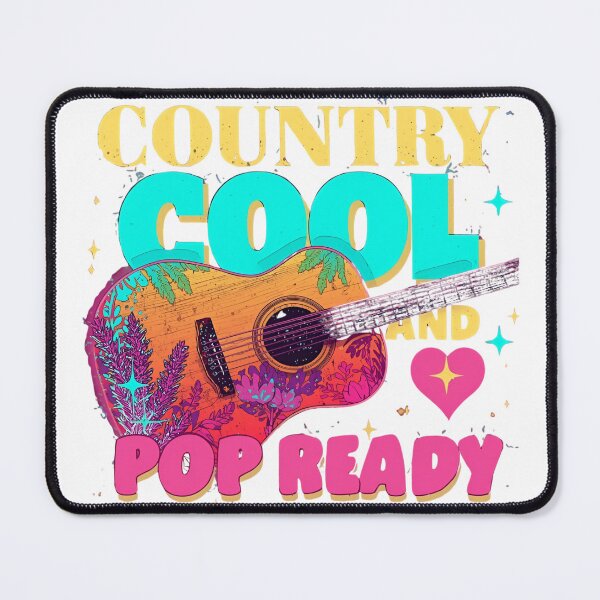 Item preview, Country Cool and Pop Ready – Neon Guitar Vibes designed and sold by Tiny Globe .