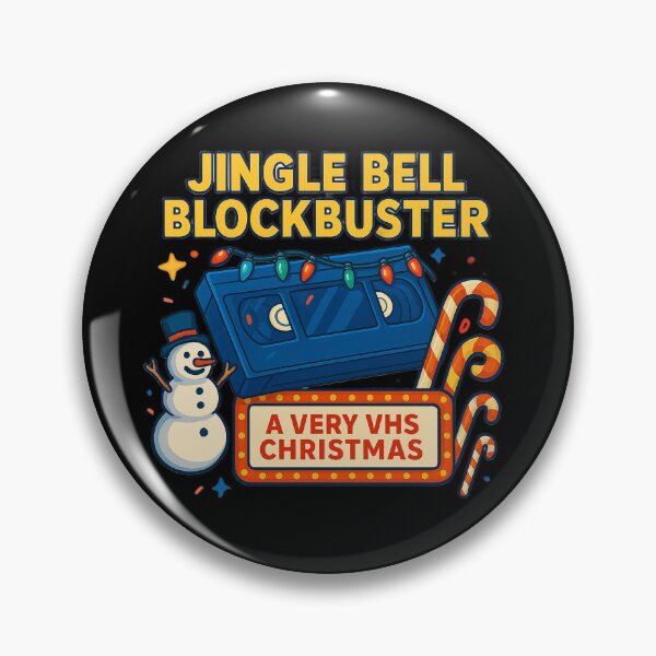 Item preview, Jingle Bell Blockbuster – Retro VHS Tape Christmas Design for 80s & 90s Nostalgia Fans designed and sold by AddictiveDesign.