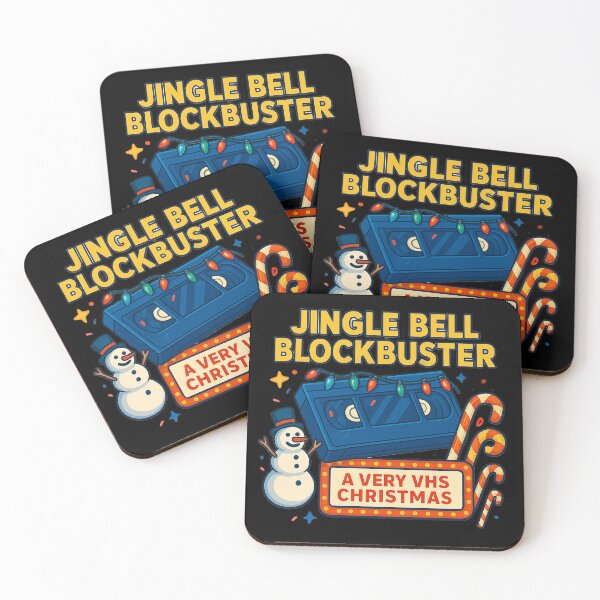 Item preview, Jingle Bell Blockbuster – Retro VHS Tape Christmas Design for 80s & 90s Nostalgia Fans designed and sold by AddictiveDesign.