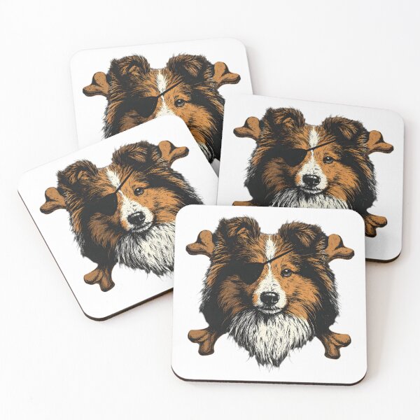 Item preview, Pirate Crossbones Collie Cute Dog designed and sold by WolfmanProphecy.