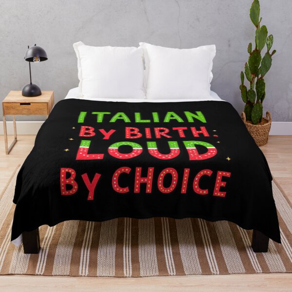 Item preview, ITALIAN BY BIRTH, LOUD BY - Italy Inspired Humor – Bold Italian Saying Gift Idea designed and sold by Sun Sand & Sea Art.