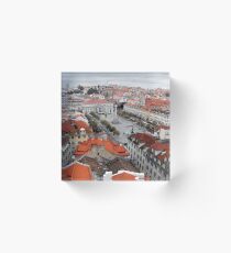 Looking Down on Lisbon Acrylic Block