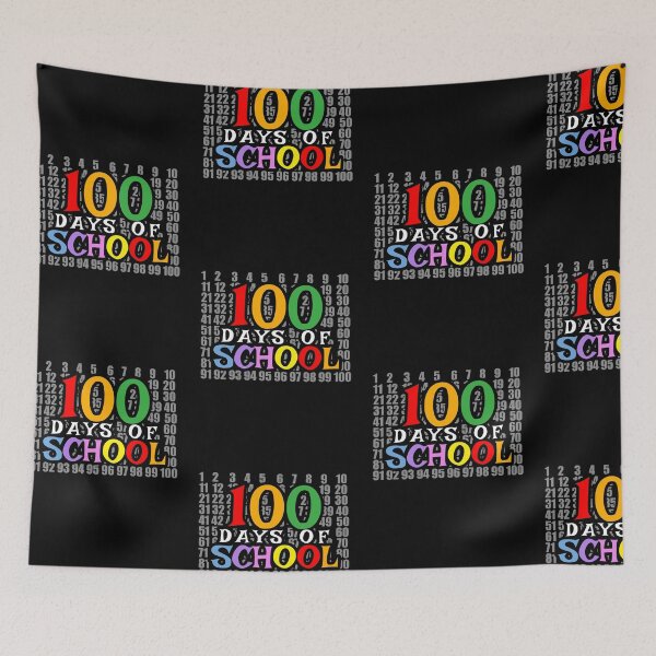Item preview, 100 Days of School – Colorful Number Chart Design designed and sold by JA World - Art & Design.