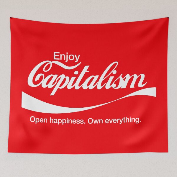 Item preview, Enjoy Capitalism Open Happiness designed and sold by VoglR.