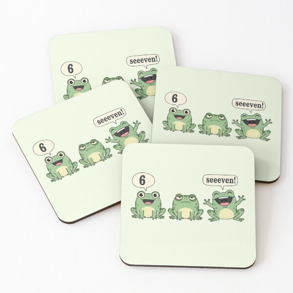 Item preview, Six seven funny frogs designed and sold by FatBirdie.