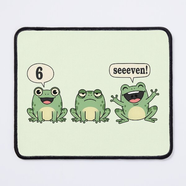 Item preview, Six seven funny frogs designed and sold by FatBirdie.