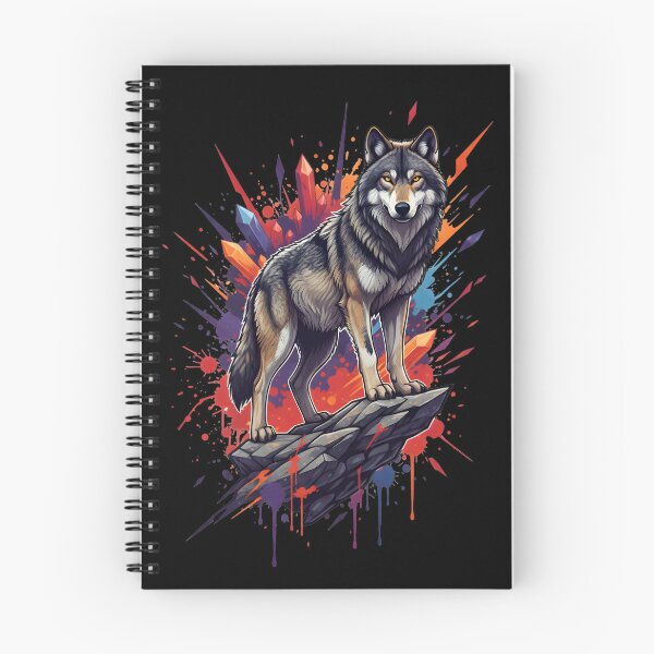 Item preview, Blue Fire Wolf – Fierce Wild Energy Art designed and sold by Ahmed-G-Designs.