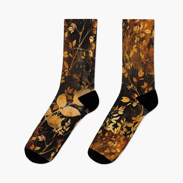 Item preview, Vintage Textured Artistic Leaves In Smoky Golden Hues  designed and sold by DEC02.