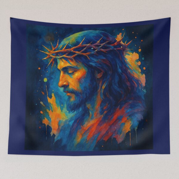 Item preview, Jesus Crown of Thorns - Holy Fire Art'' designed and sold by Illuminatingts.