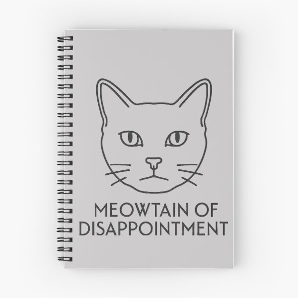 Item preview, Meowtain Of Disappointment - Judgmental Cat Line Art designed and sold by MiLaKK.