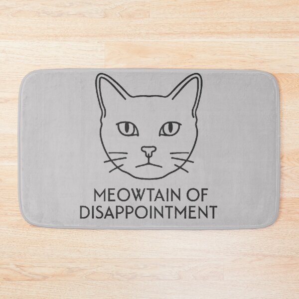 Item preview, Meowtain Of Disappointment - Judgmental Cat Line Art designed and sold by MiLaKK.