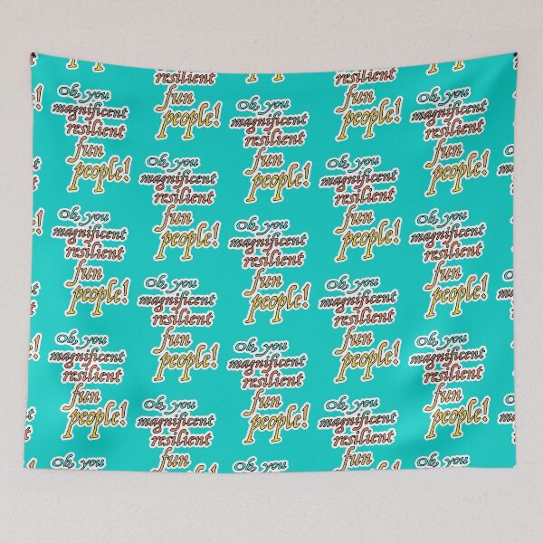 Item preview, Oh you magnificent resilient fun people, blue to yellow designed and sold by mntimg.