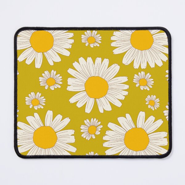 Item preview, 1960s Vintage Retro Yellow & Chartreuse Hippy Daisy Flower Power Mod Floral designed and sold by RetroMaggie.