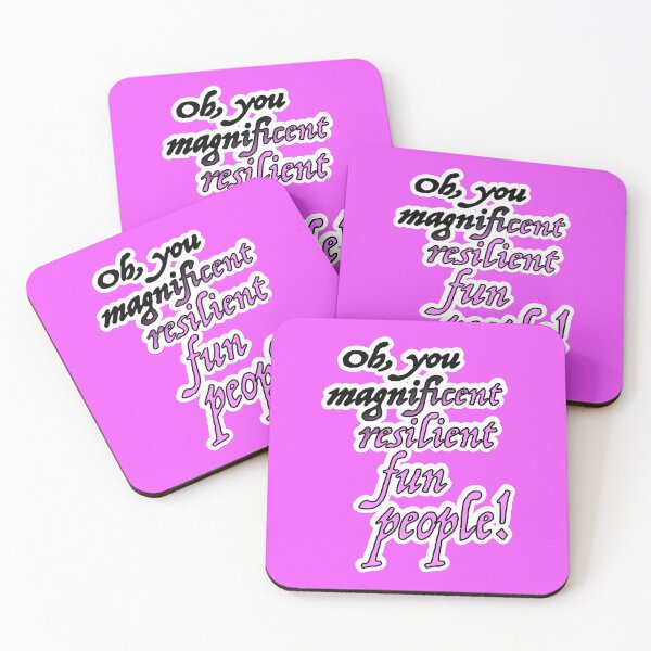 Item preview, Oh you magnificent resilient fun people, pink and black designed and sold by mntimg.