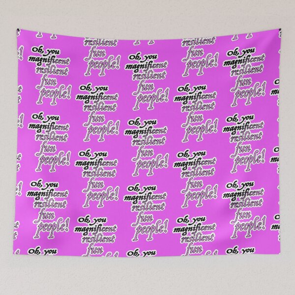 Item preview, Oh you magnificent resilient fun people, pink and black designed and sold by mntimg.