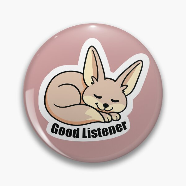 Item preview, Cute Fennec Fox "Good Listener" While Sleeping Funny Animal Design designed and sold by Rising-Blue.