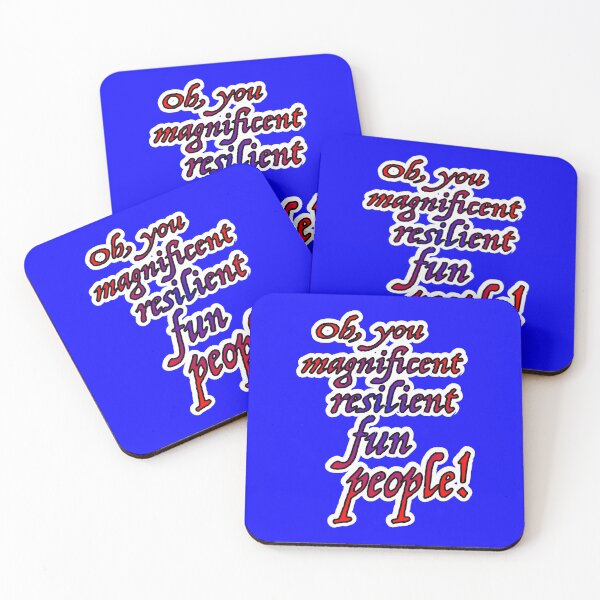 Item preview, Oh you magnificent resilient fun people, red to blue designed and sold by mntimg.