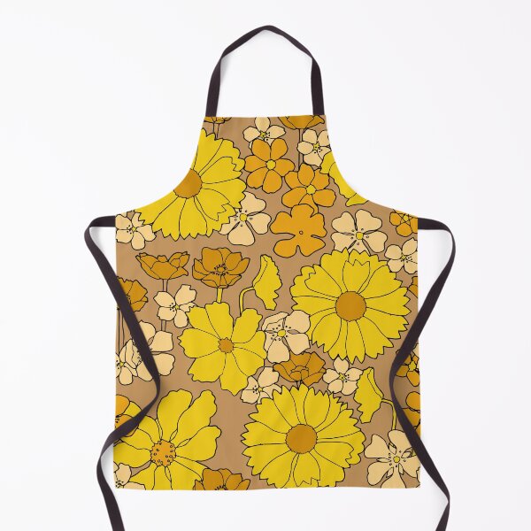 Item preview, Vintage Retro 1960s 1970s Mod Yellow Daisy Floral By RetroMaggie designed and sold by RetroMaggie.