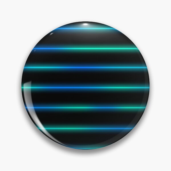 Item preview, Glowing Turquoise to Blue Lines on Black — Abstract Neon Art designed and sold by InFrameVision.