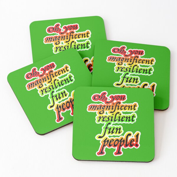 Item preview, Oh you magnificent resilient fun people, red to green designed and sold by mntimg.