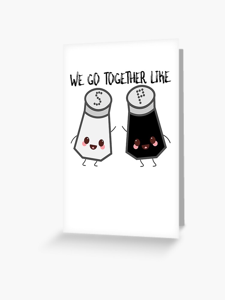 Salt And Pepper Best Friends Greeting Card for Sale by SusurrationStud