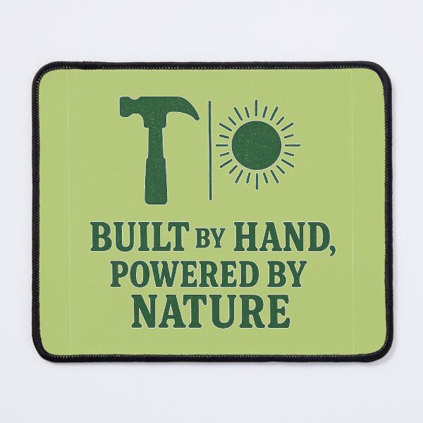 Item preview, Built By Hand Powered By Nature designed and sold by CraftedHome.