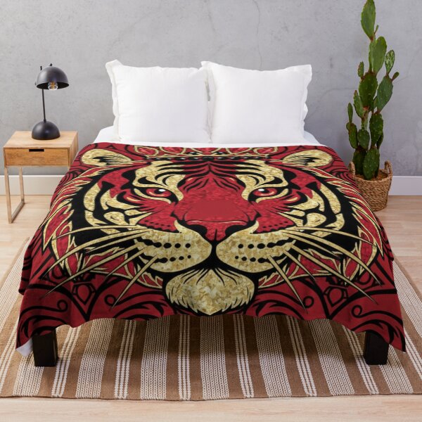 Item preview, Red Face Jeweled Tiger designed and sold by DesignsByPrnces.