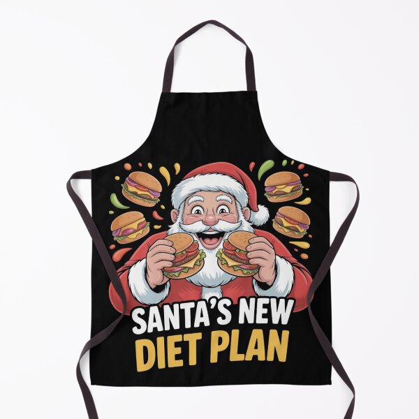 Item preview, Santa's new diet plan designed and sold by DreamOnShirts.