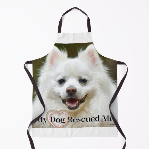 Item preview, My Dog Rescued Me Cute White Smiling Fluffy Dog designed and sold by Yogibear & Rachelle .